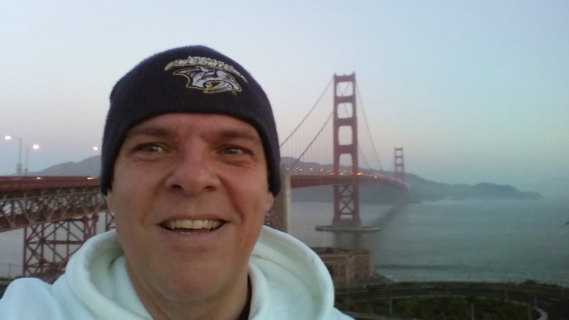 Terry Lancaster After Running The Golden Gate Bridge