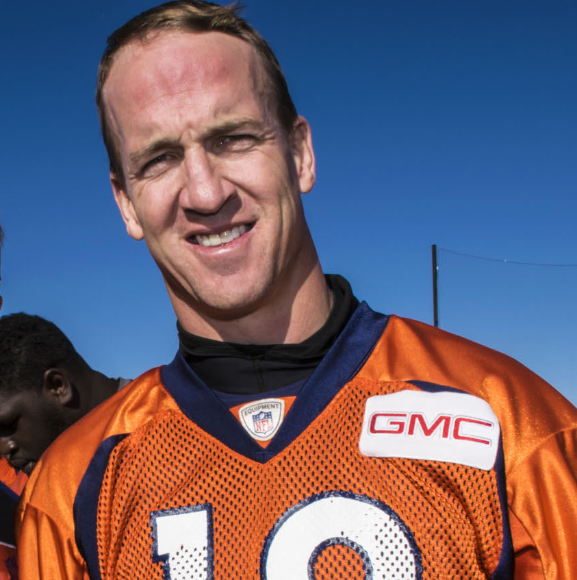 Colorado National Guard members join the ranks of Colorado military members from all services during the Denver Broncos' Military Appreciation Day, Nov. 12, 2015, at the Bronco's Dove Valley training facility. (U.S. Air National Guard Photo by Capt. Darin Overstreet /RELEASED)