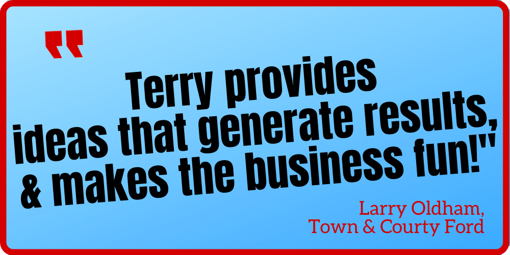 Terry Lancaster Car Sales Training