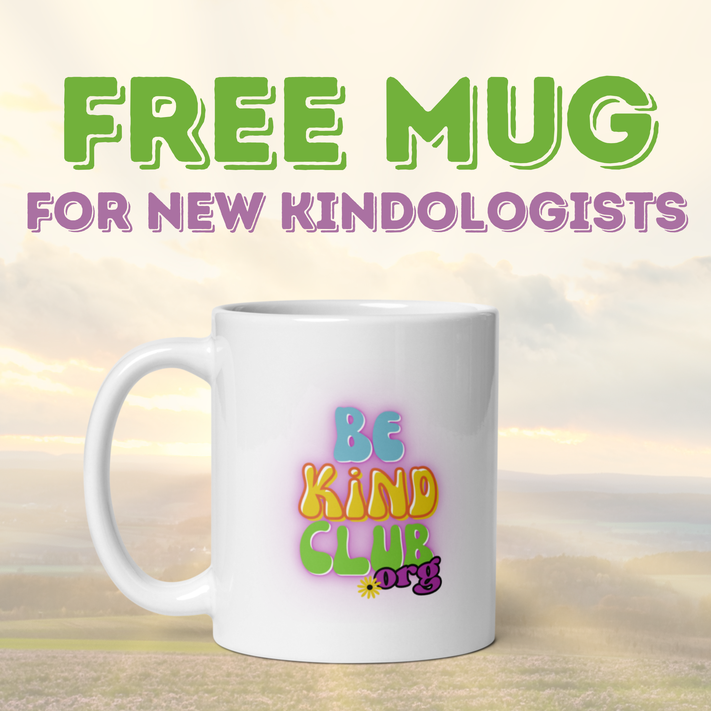 be kind club coffee mug